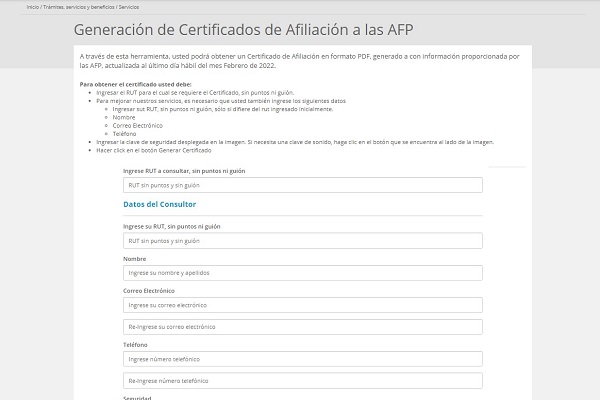 certificado de afiliación afp online